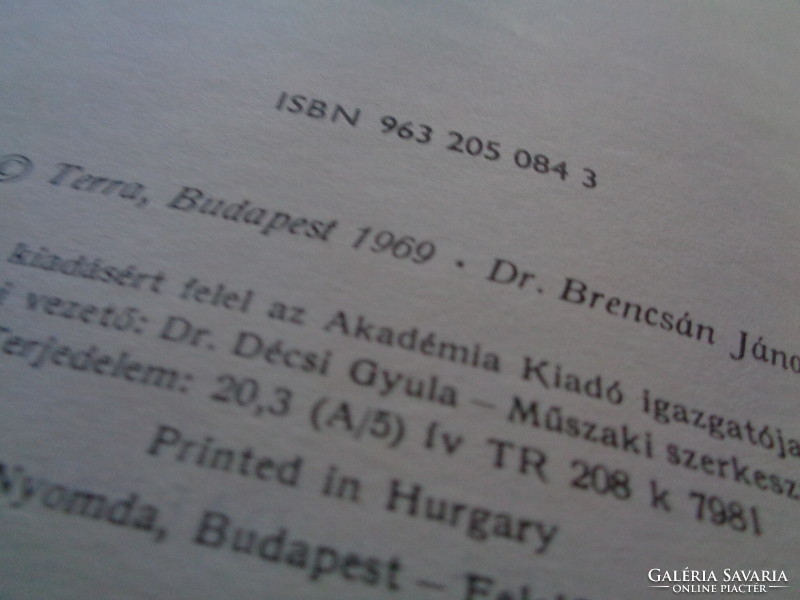 János Brencsán: medical dictionary topic 1979 edition