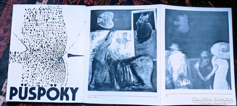 Püspöky istván munkácsy prize winner (1953-2018) paper-ink 60x50 cm