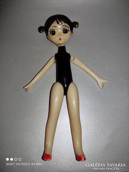 Vintage Russian Soviet gymnast celluloid doll extremely rare collectors item