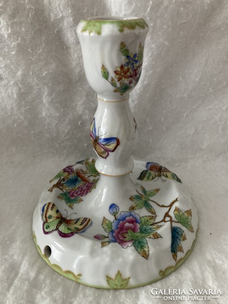 Herend porcelain lamp / with Victoria pattern decor