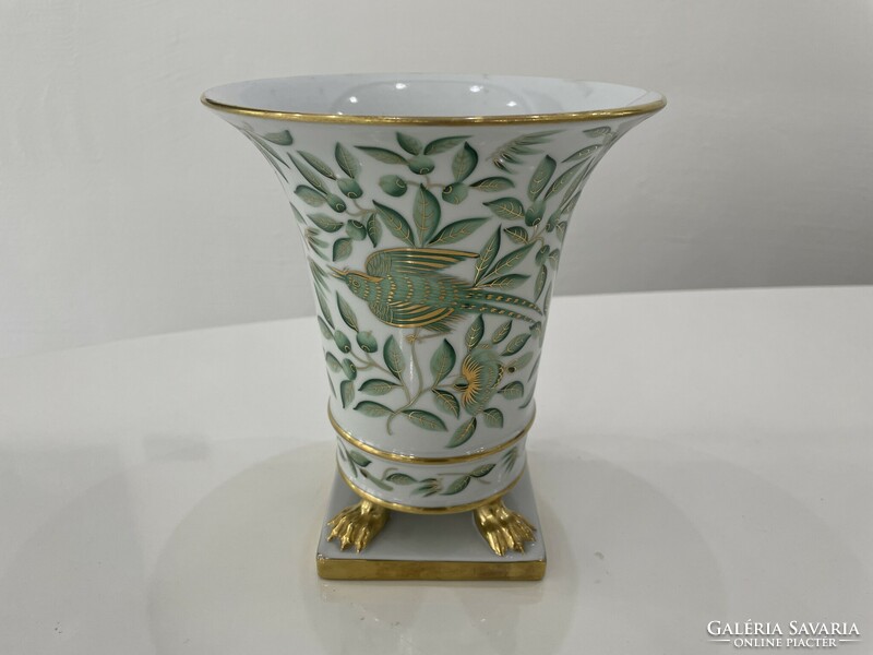 Herend zova patterned lion claw kaspó vase porcelain empire style