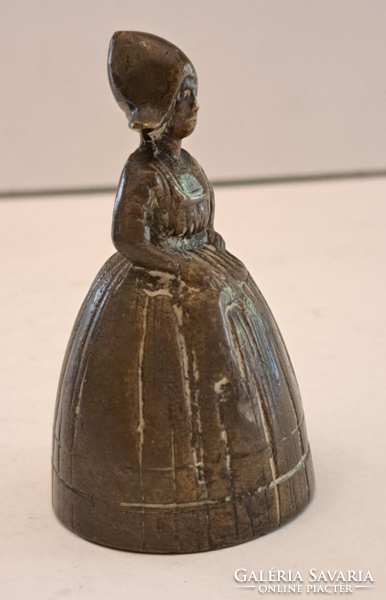 Antik bronz figurális csengő