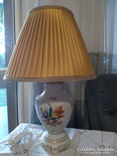 Herend porcelain giant table lamp!