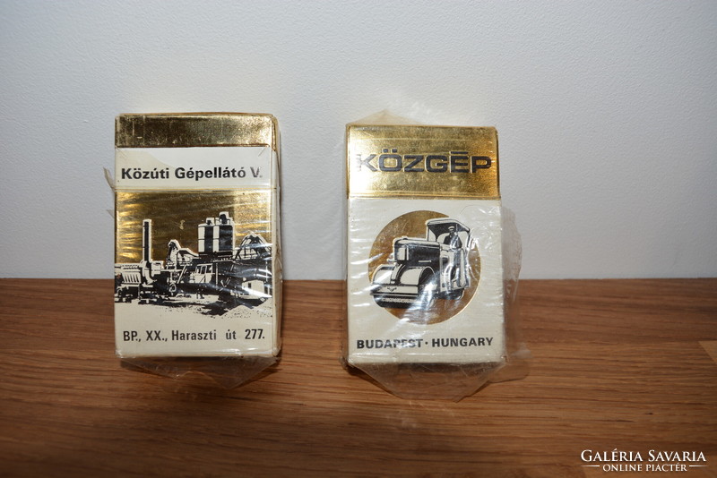 2 pieces of unopened public machine advertising cigarettes, a product of the Eger Tobacco Factory, a box of tobacco