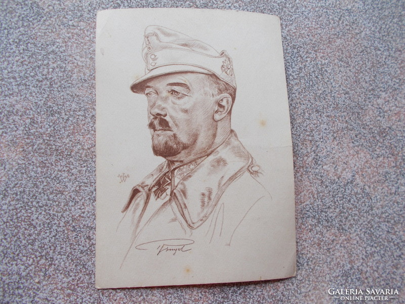 WW2, Wehrmacht soldier, postcard, original