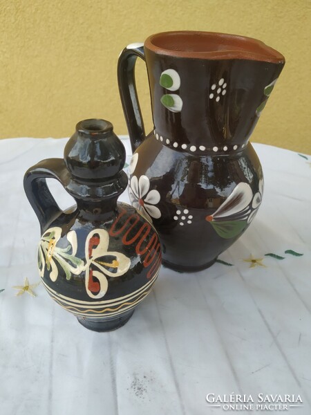 Sárospataki ceramic jug and water bottle for sale!