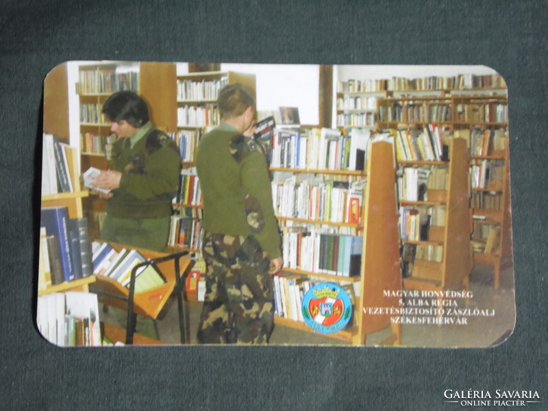 Kártyanaptár, MH Alba Regia vezetésbiztosító zászlóalj,Székesfehérvár, könyvtár, 2002 ,  (1)