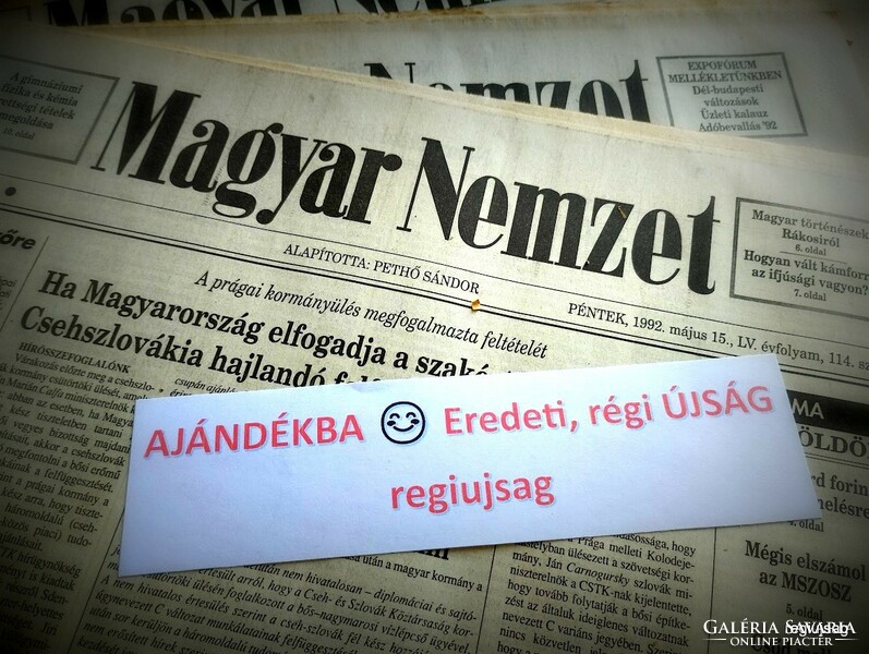 1998 November 20 / Hungarian nation / for a birthday, as a gift :-) original, old newspaper no.: 25992