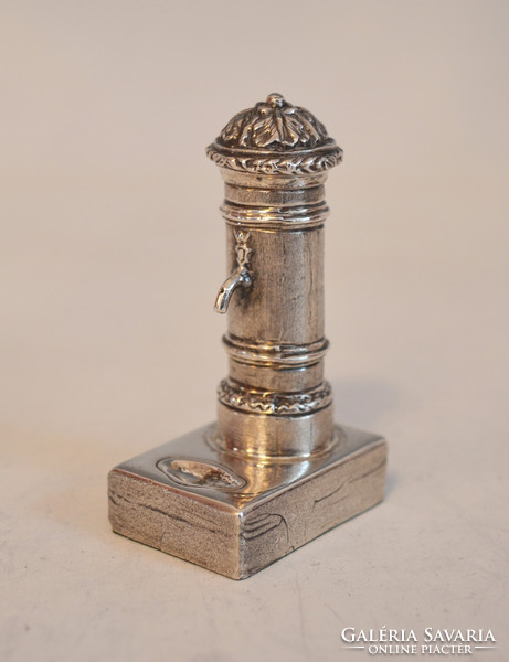 Silver miniature fountain