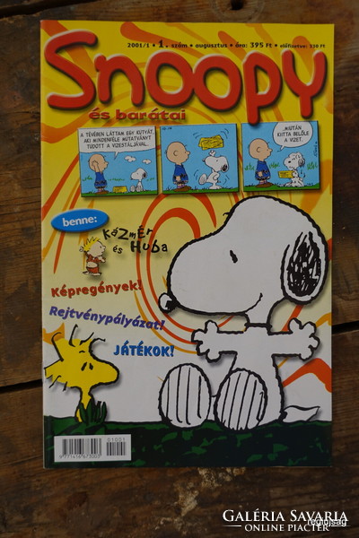 August 2001 / snoopy (2001) #1 / for a birthday :-) original, old newspaper no.: 25553