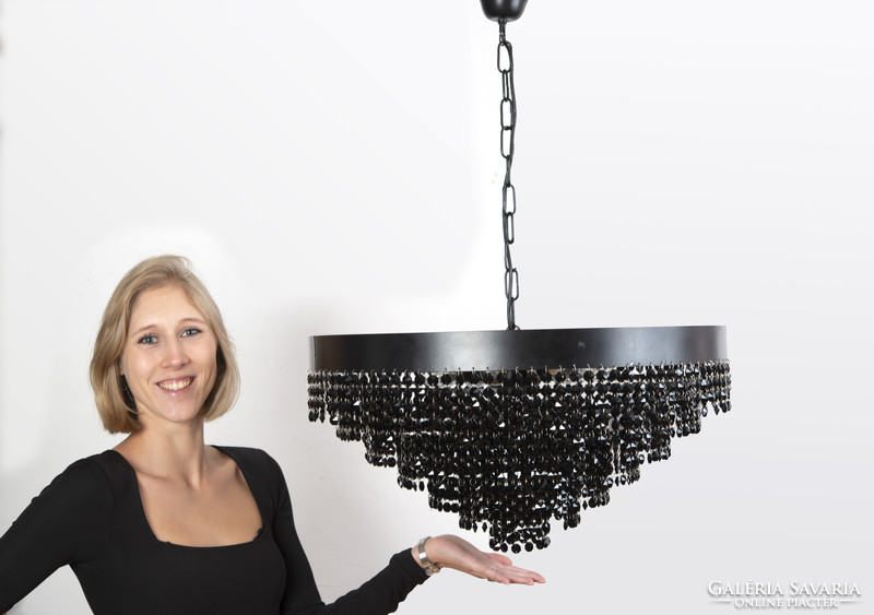 Black design crystal chandelier