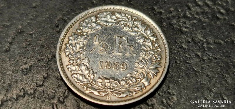 Switzerland ½ franc, 1959.