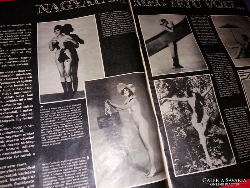 1989. magyar TOLLASBÁL évente megjelenő magazin közélet erotika humor újság a képek szerint