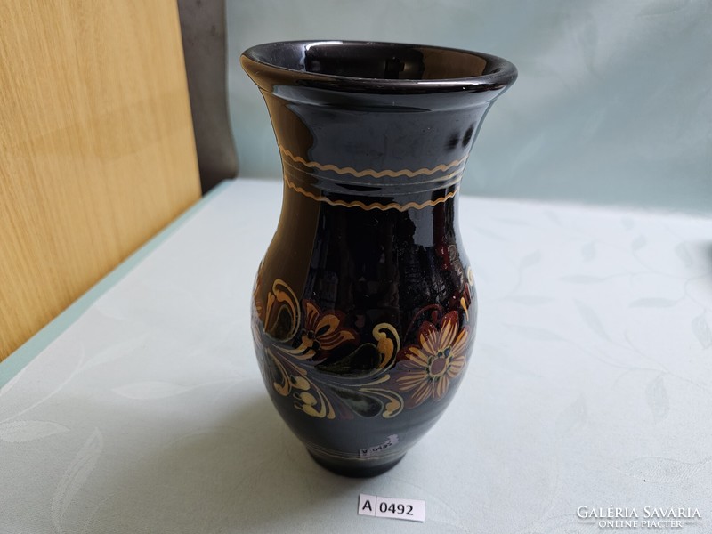 A0492 Kerámia váza Hódmezővásárhely 23 cm