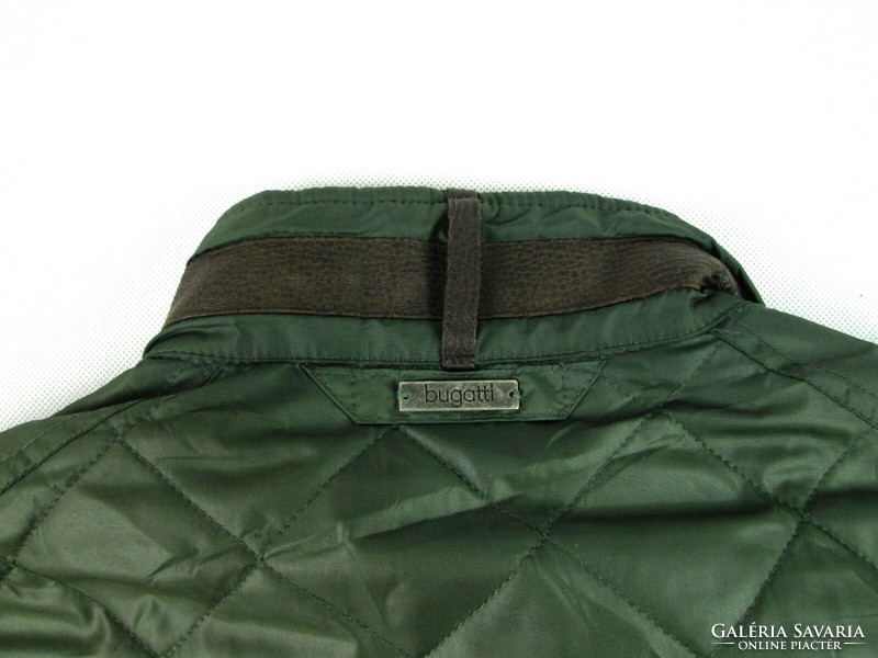 Original bugatti (2xl) dark green men's transitional quilted jacket