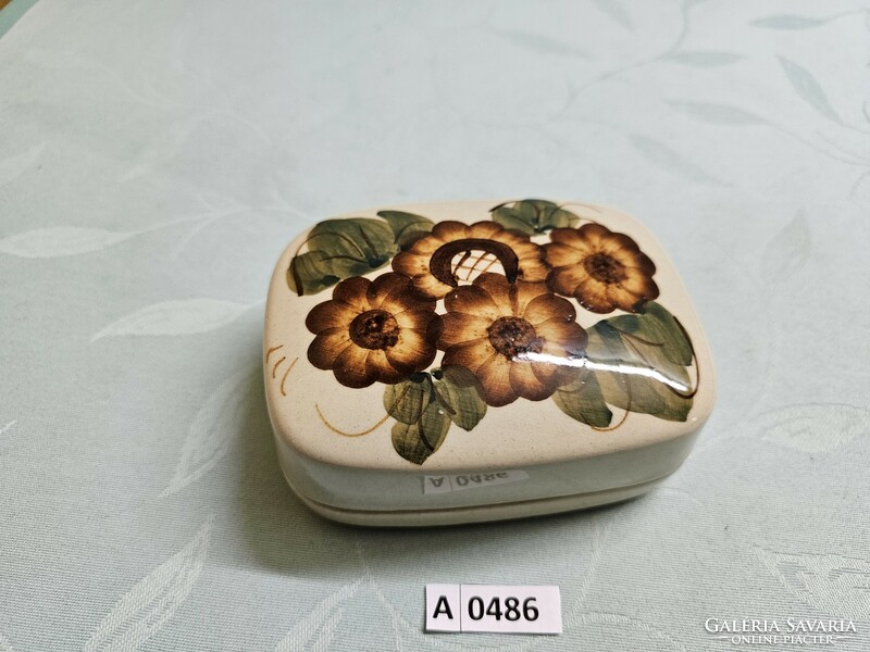 A0486 ceramic butter dish 13x10 cm