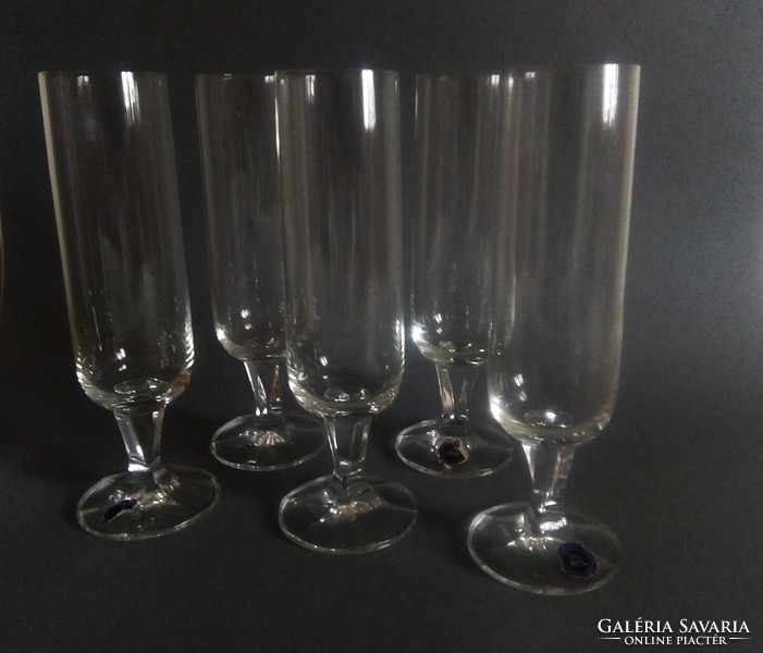 5X thomas germany crystal champagne glasses 1970s