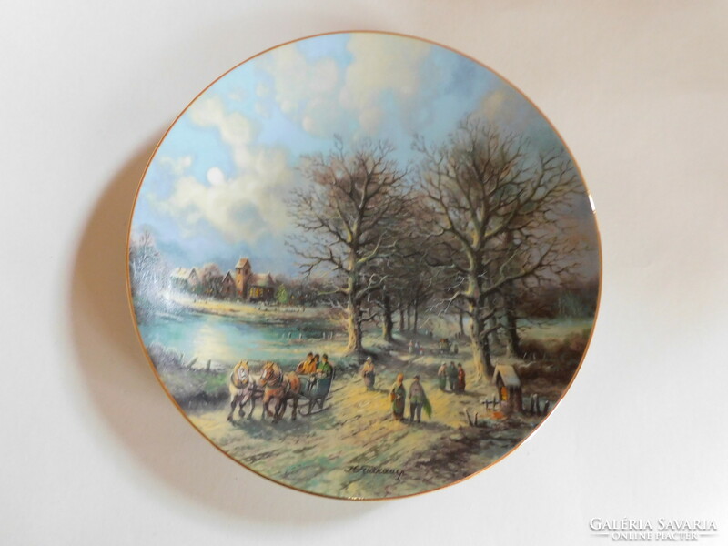 Tirschenreuth winter viable plate - at the end of the village - 21 cm