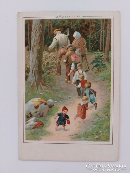 Old postcard 1932 fairy tale postcard inch matyi