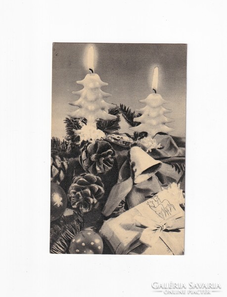 K:05 Karácsonyi képeslap Fekete-fehér 02