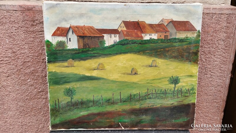 Oil on canvas painting by Sándor Tóth