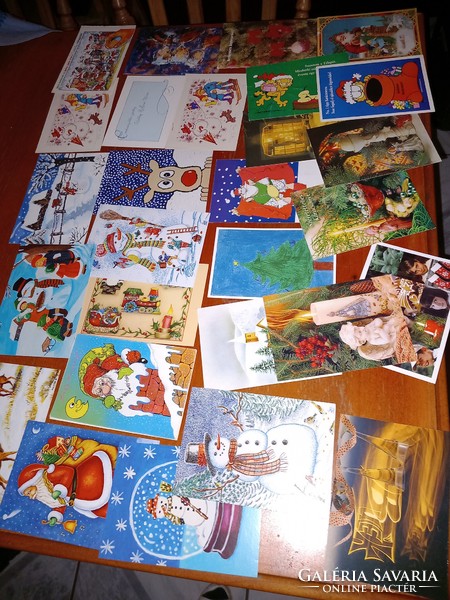 25 db postatiszta (szimpla) karácsonyi képeslap