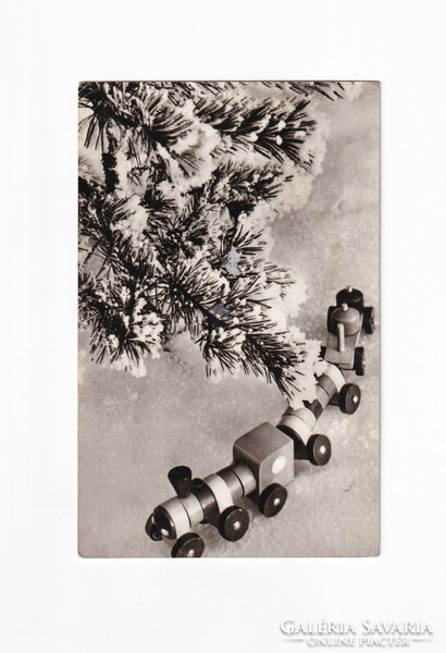K:01 Karácsonyi képeslap Fekete-fehér 01