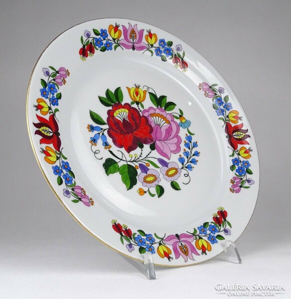 1P262 Kalocsa porcelain decorative plate wall plate 24 cm