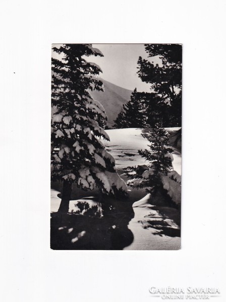 K:02 Karácsonyi képeslap Fekete-fehér