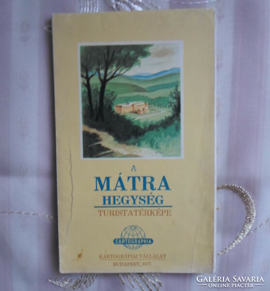 Retro map 4.: Tourist map of the Mátra Mountains, 1972 (Hungarian map)