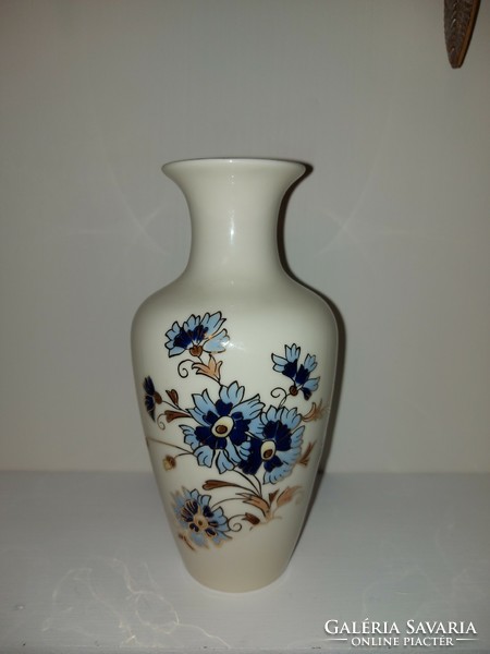 Porcelain vase with Zsolnay cornflower pattern