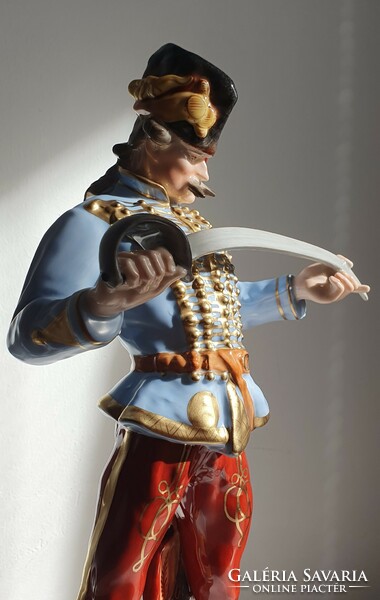 Herend military hussar, large 40 cm /i. Classy, flawless/