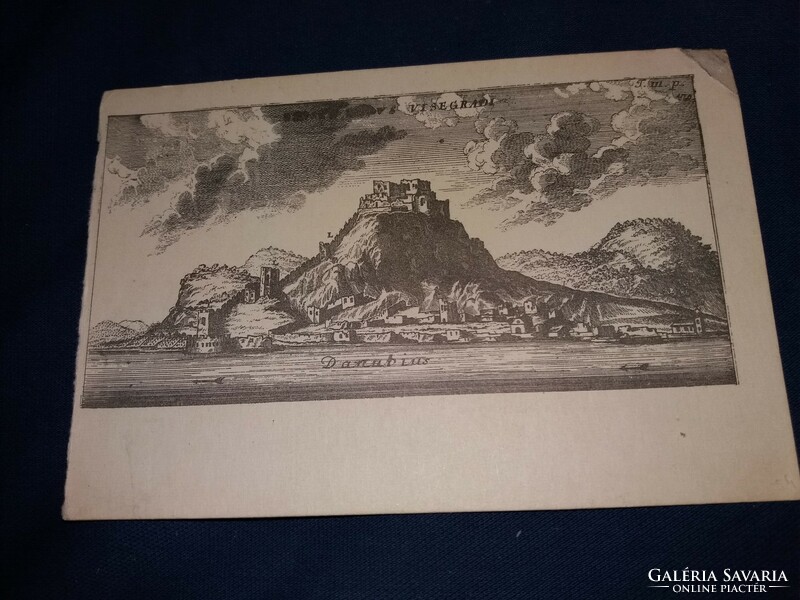Régi Visegrád képeslap antik rézmetszet nyomata  a képek szerint