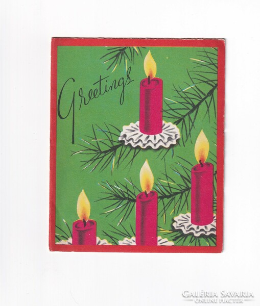 K:038 Karácsonyi boríték képeslap 1958