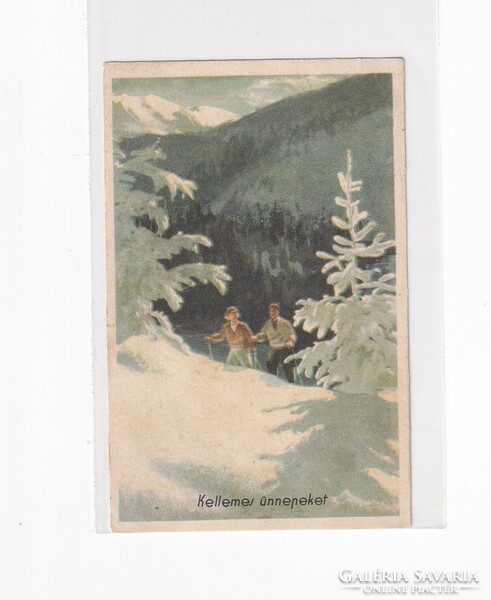 K:053 Karácsonyi képeslap  Retro