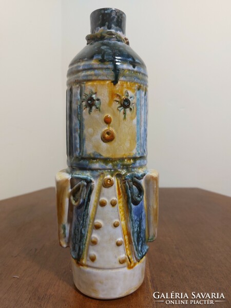 Erzsébet Fórizsné Sarai, ceramic art work, decorative ceramic vase (12)