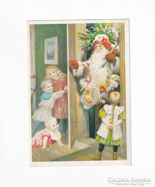 T:01 Christmas Santa Claus postcard replica