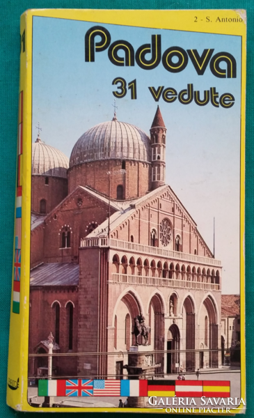 Olaszország, Padova, képeslap, 31 db-s  fotófüzet, leporelló