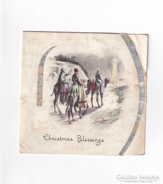 K:038 Karácsonyi boríték képeslap, Angol