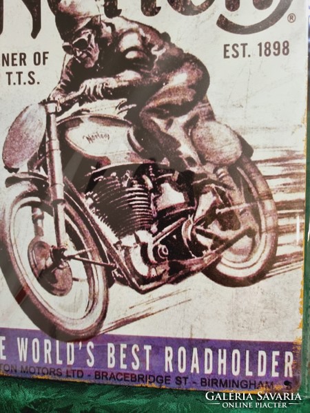 Motorcycle vintage metal sign new! (100)