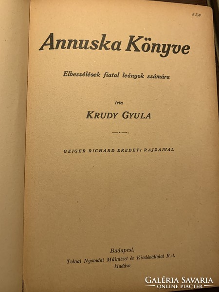 Gyula Krudy: Annuska's book (1935?)
