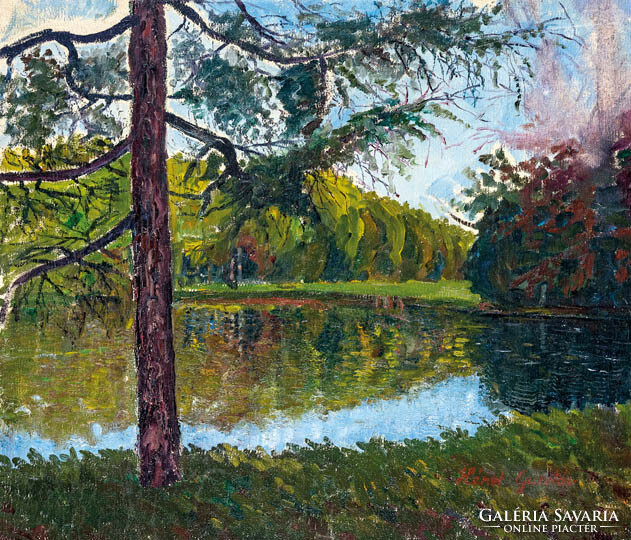 Oil, canvas | 45.5 x 52.5 cm | j.J.L.: Gustáv Hénel