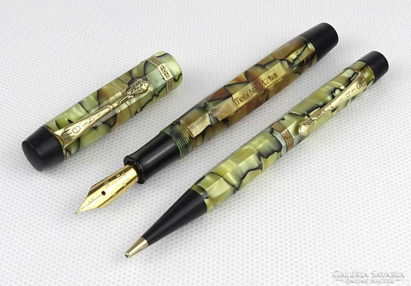 1O656 antique Melbi fountain pen and fountain pen pair