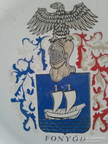 Fonyód  címeres Hollóházi  tanyer