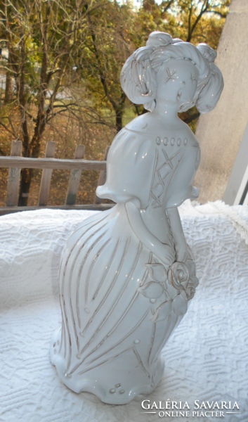 KERÁMIA figura-csillagszemű lány 30 cm jelzetlen