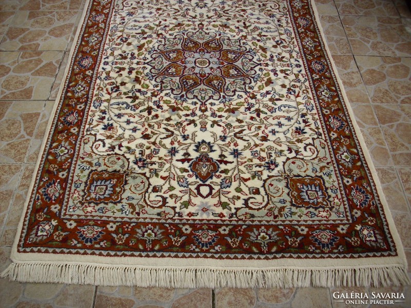 Handmade Persian rug with label 195x117cm