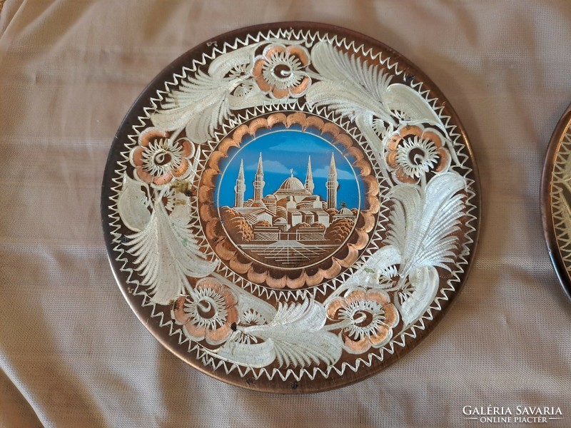 Decorative copper wall bowls