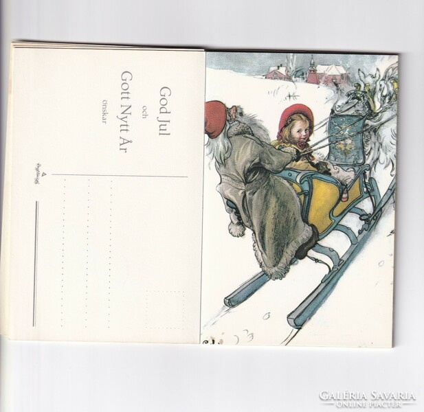 B:064 BÚÉK - Újév képeslap postatiszta, füzetben 15 db keménylapú kép, 3 féle, 1db külön.