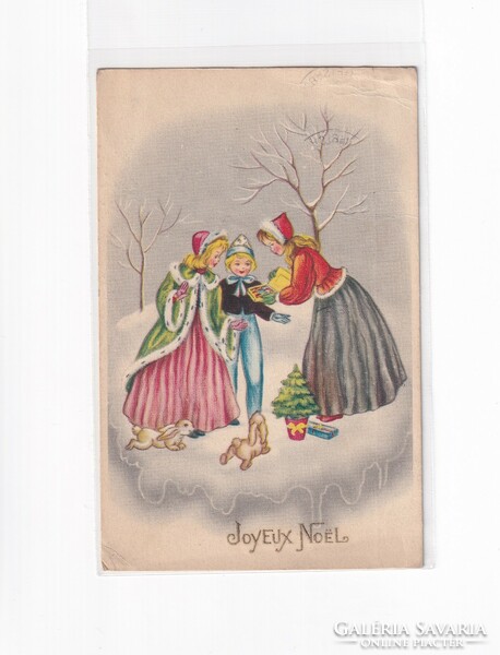 K:087 Karácsonyi Antik képeslap