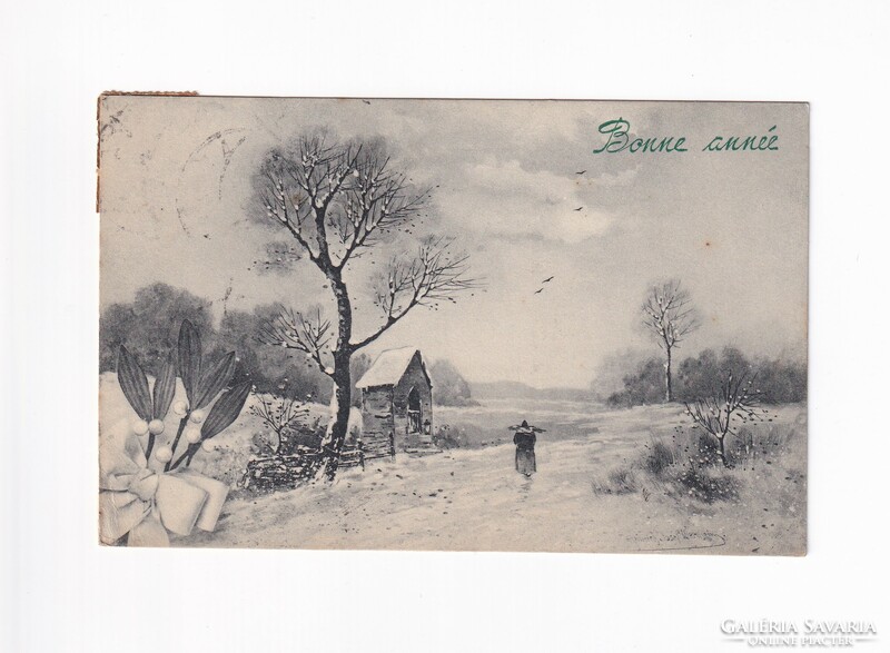 K:142 BÚÉK - Újév  képeslap 1909